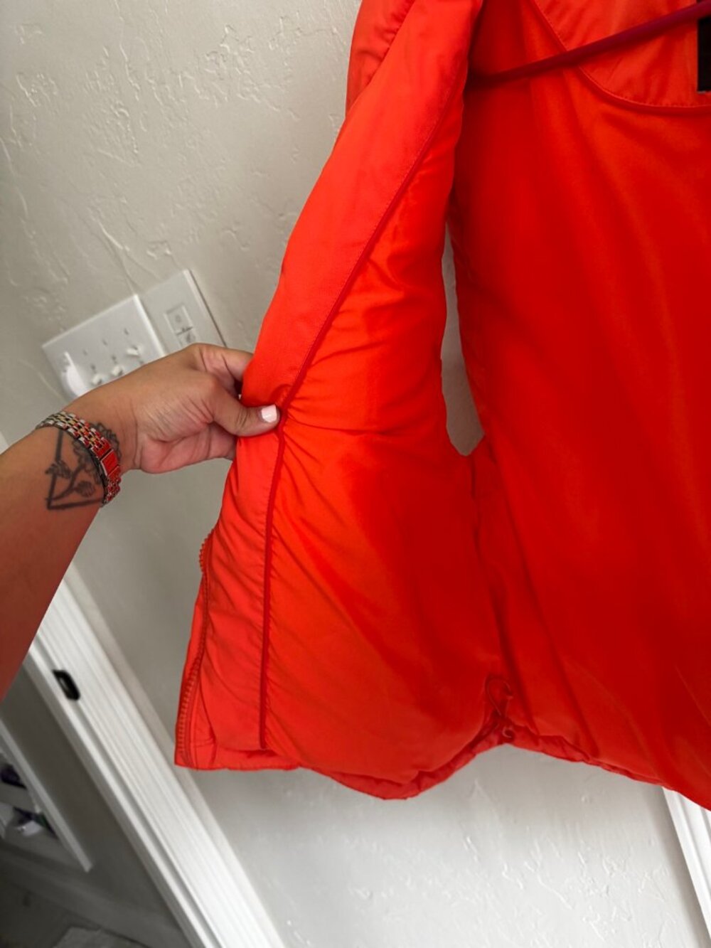 Zara Orange Puffer Vest - XS-S